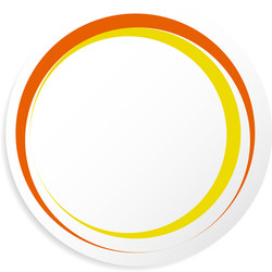 blank empty circle shape design element vector image