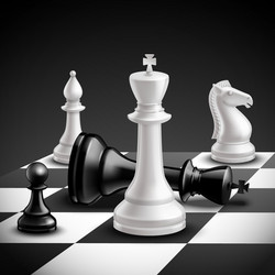 chess game realistic vector