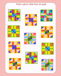 logic game for children find which shape is unpa vector image