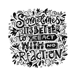 react with no reaction vector image