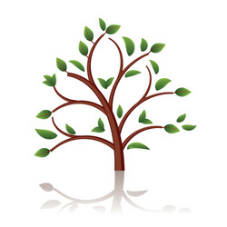 Tree green background eps10 Royalty Free Vector Image