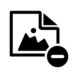delete image icon graphics vector image