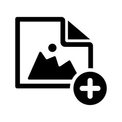 add image icon graphics vector image