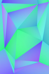multi-color geometric triangular low poly vector image
