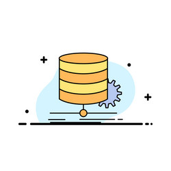 algorithm chart data diagram flow flat color icon vector