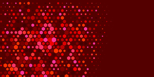 geometric multi size hexagon with color vector image