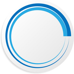 blank empty circle shape design element vector image