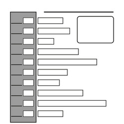 form layout template simple outline structured vector image