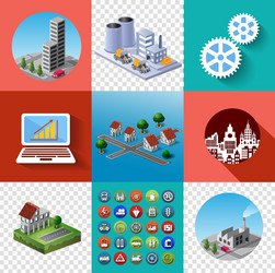 Buildings Royalty Free Vector Image - VectorStock