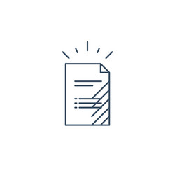 document file list application form icon vector image