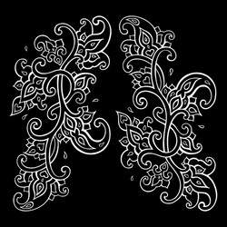 Ethnic Paisley Motif Vector Image