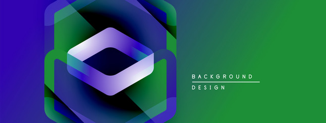 abstract geometric design hexagonal layers create vector image