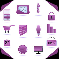 Business icons vector