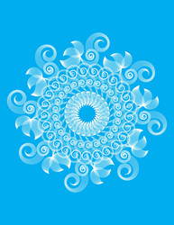 set of spirograph for design vector image