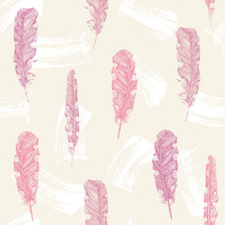 Feather seamless background Royalty Free Vector Image