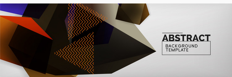 dark 3d triangular low poly shapes abstract vector image