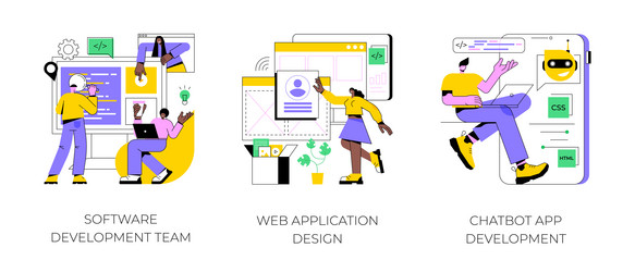 Professional programming abstract concept vector