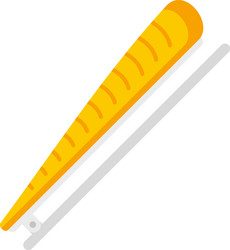 Fashion barrette icon flat isolated vector