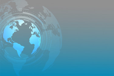 global technology background with text space vector image