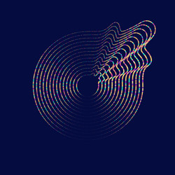 abstract background with dynamic waves vector image