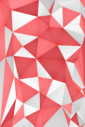 multi-color geometric triangular low poly vector image