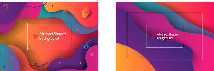 Abstract background with color elements fluid vector