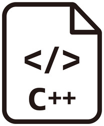 c icon major programming language vector image