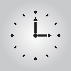time icon and watch timer symbol ui web vector image