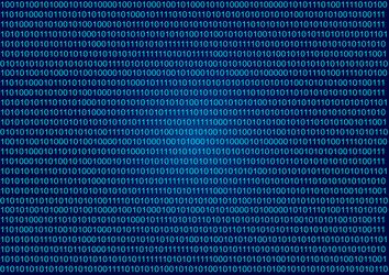 abstract background with binary code vector image