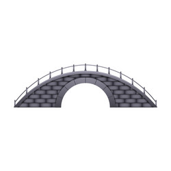 Round bridge icon cartoon style Royalty Free Vector Image