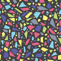 Multicolored seamless terrazzo pattern background vector