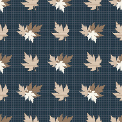 Seamless pattern with patterned leaves complex vector