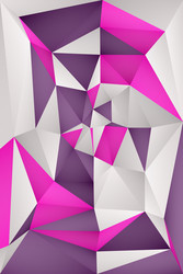 Multi-color geometric triangular low poly vector