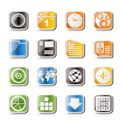 simple mobile phone and computer vector image