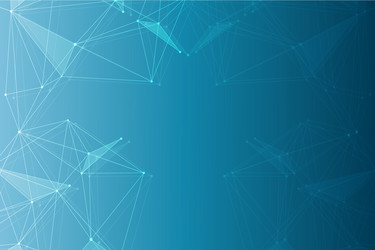 Geometric abstract background with connected line vector