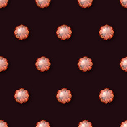 seamless pattern with red 3d realistic vector image