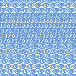 wave different seamless patterns tiling vector image