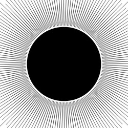 concentric circular pattern random burst vector image