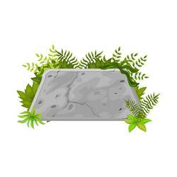 stone game interface ui button gui element vector image