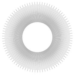 concentric circular pattern random burst vector image