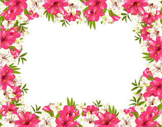 Flower border Royalty Free Vector Image - VectorStock