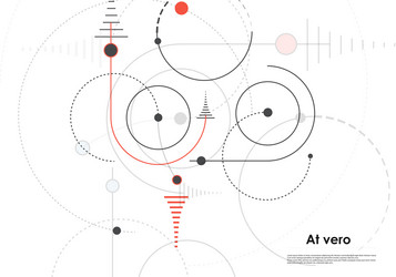 Abstract circles group concept modern vector