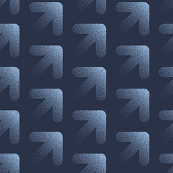 arrow movement seamless pattern trendy blue vector