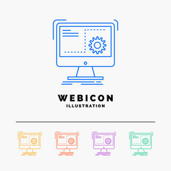 command computer function process progress 5 vector image