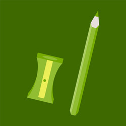 Set of in realistic style sharpened pencil vector