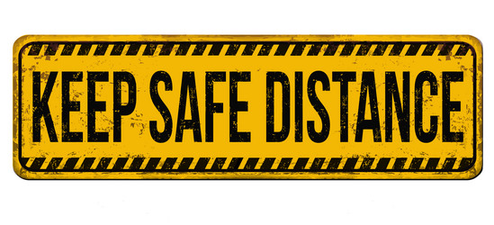 Keep out vintage rusty metal sign Royalty Free Vector Image