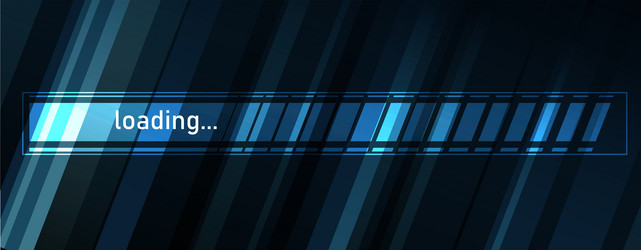 loading bar concept progress data for upload vector image