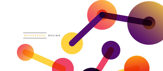abstract background round dots connected by lines vector image