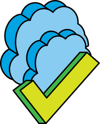 cloud computing server icon vector image