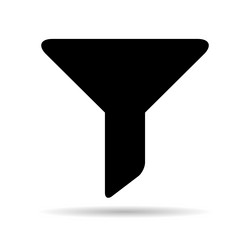 filter button web shape shadow icon filtering vector image
